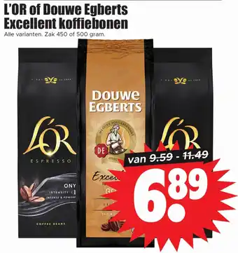 Dirk L'OR of Douwe Egberts Excellent koffiebonen aanbieding