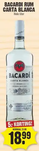 Dirk Bacardi rum carta blanca aanbieding