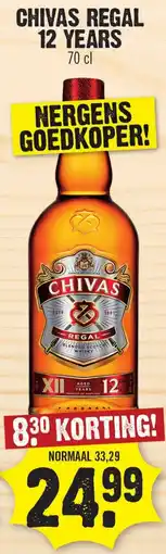 Dirk Chivas regal 12 years aanbieding