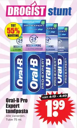 Dirk Oral B Pro Expert tandpasta aanbieding