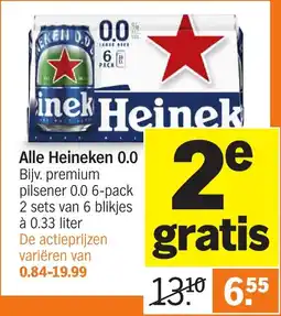 Albert Heijn Alle Heineken 0.0 aanbieding