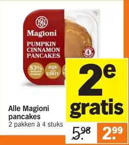 Albert Heijn Alle Magioni pancakes aanbieding