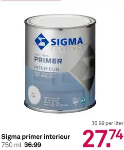 Karwei Sigma primer interieur aanbieding