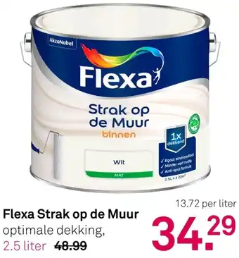 Karwei Flexa Strak op de Muur aanbieding