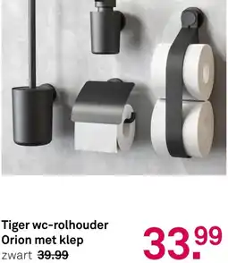 Karwei Tiger wc-rolhouder Orion met klep aanbieding