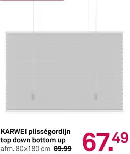 Karwei Karwei plisségordijn top down bottom up aanbieding