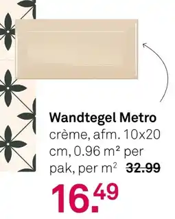 Karwei Wandtegel Metro aanbieding