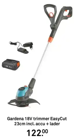 Karwei Gardena 18V trimmer EasyCut aanbieding