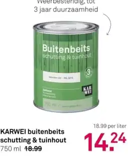 Karwei Karwei buitenbeits schutting & tuinhout aanbieding