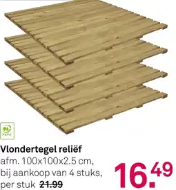 Karwei Vlondertegel reliëf aanbieding