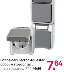 Karwei Schneider electric aquastar opbouw stopcontact aanbieding