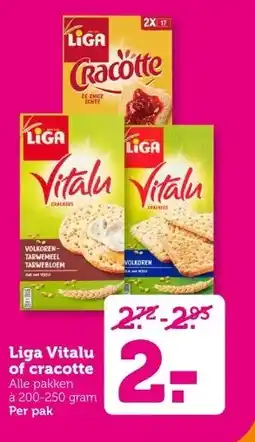 Coop Liga Vitalu of cracotte aanbieding