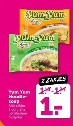 Coop Yum Yum Noodle soep aanbieding