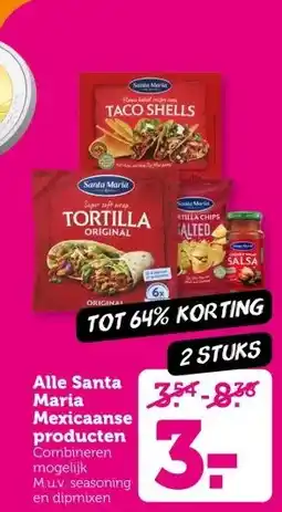 Coop Alle Santa Maria Mexicaanse producten aanbieding