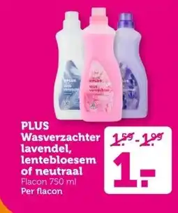 Coop PLUS Wasverzachter lavendel, lentebloesem of neutraal aanbieding