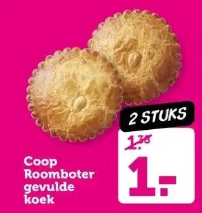 Coop Coop Roomboter gevulde koek aanbieding