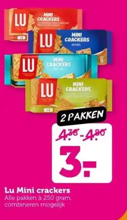 Coop Lu Mini crackers aanbieding