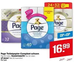 Coop Page Toiletpapier Compleet schoon, kussenzach of puur aanbieding