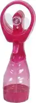 Bol.com 1x Waterspray ventilatoren roze 28 cm - Zomer ventilator met waterverstuiver voor extra verkoeling aanbieding