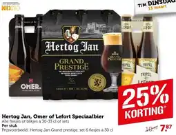 Coop Hertog Jan, Omer of Lefort Speciaalbier aanbieding