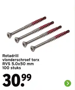 GAMMA Rotadrill vlonderschroef torx RVS aanbieding