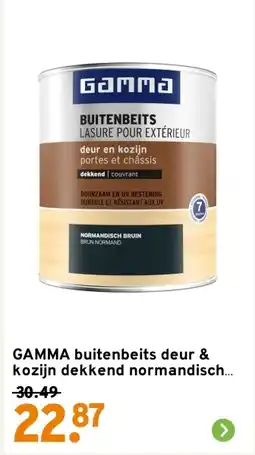 GAMMA Gamma buitenbeits deur & kozijn dekkend normandisch aanbieding