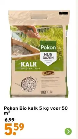 GAMMA Pokon Bio kalk aanbieding