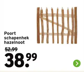 GAMMA Poort schapenhek hazelnoot aanbieding