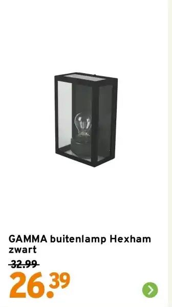 GAMMA Gamma buitenlamp Hexham aanbieding