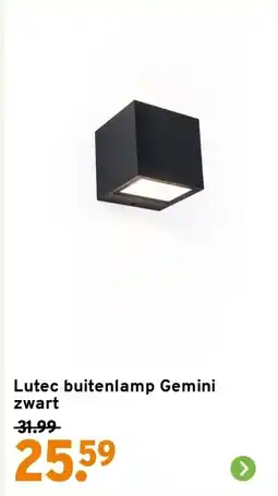 GAMMA Lutec buitenlamp Gemini aanbieding