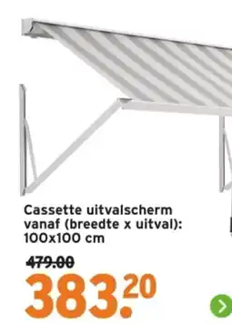 GAMMA Cassette uitvalscherm aanbieding