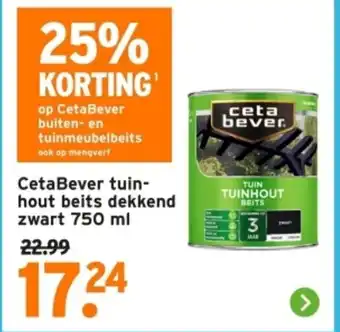 GAMMA CetaBever tuin hout beits dekkend zwart aanbieding