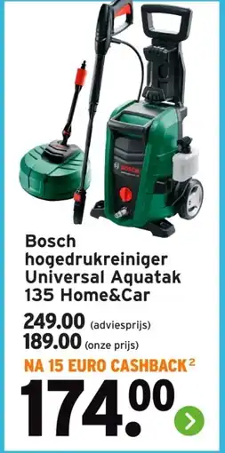 GAMMA Bosch hogedrukreiniger Universal Aquatak 135 Home&Car aanbieding