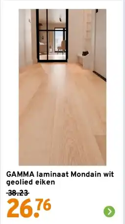 GAMMA Gamma laminaat Mondain wit geolied eiken aanbieding