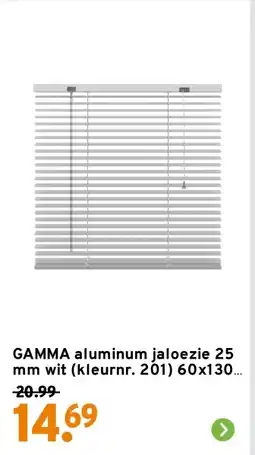 GAMMA Gamma aluminum jaloezie aanbieding