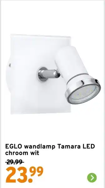 GAMMA EGLO wandlamp Tamara LED chroom wit aanbieding