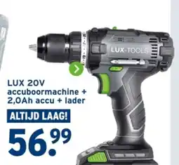 GAMMA LUX 20V accuboormachine + 2,0Ah accu + lader aanbieding