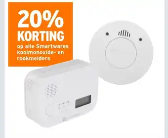 GAMMA op alle Smartwares koolmonoxide en rookmelders aanbieding