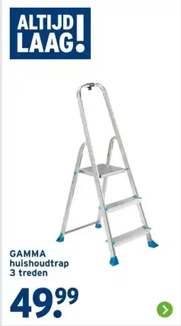 GAMMA Gamma huishoudtrap 3 treden aanbieding