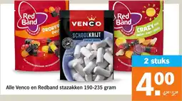 Albert Heijn Alle Venco en Redband stazakken aanbieding