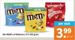 Albert Heijn Alle M&M's of Maltesers aanbieding