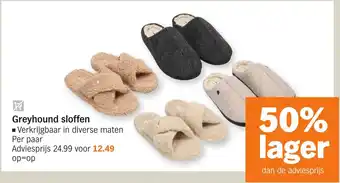 Albert Heijn Greyhound sloffen aanbieding