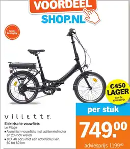 Albert Heijn Villette Elektrische vouwfiets aanbieding