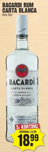 Super Dirck 3 Bacardi rum carta blanca aanbieding