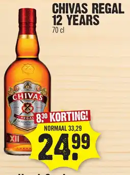 Super Dirck 3 Chivas regal 12 years aanbieding