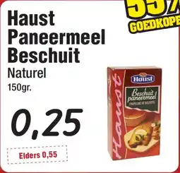 Budget Food Haust Paneermeel Beschuit aanbieding