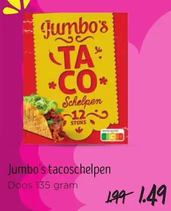 Jumbo Jumbo's tacoschelpen aanbieding