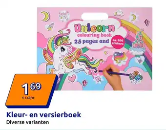 Action Kleur en versierboek aanbieding