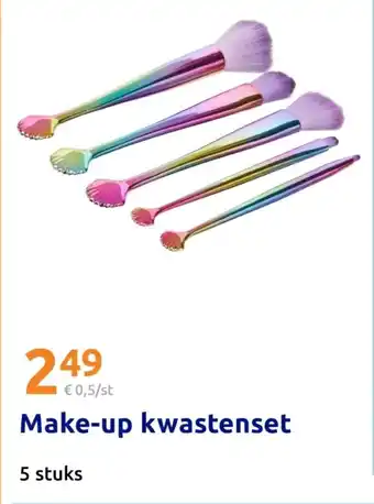 Action Make up kwastenset aanbieding