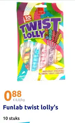 Action Funlab twist lolly's aanbieding